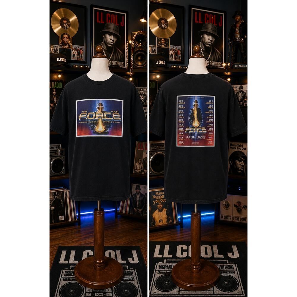 LL Cool J FORCE Tour Tee Small Black 2018 Hip Hop Tour Shirt The Roots